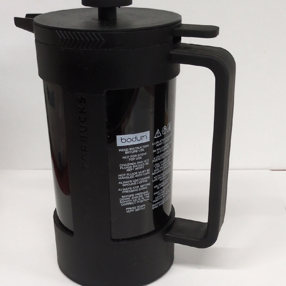 Bodum Black French Press with Starbucks Logo